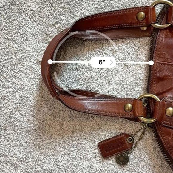 Coach Legacy Luci Dome Satchel Brown Leather Women's‎ Handbag Medium - Picture 16 of 16